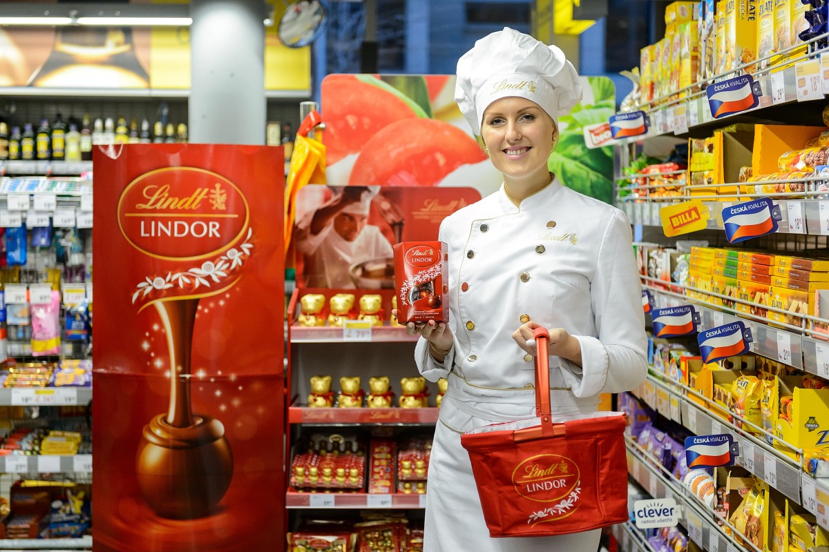 Ochutnávka čokolády LINDT Lindor milk